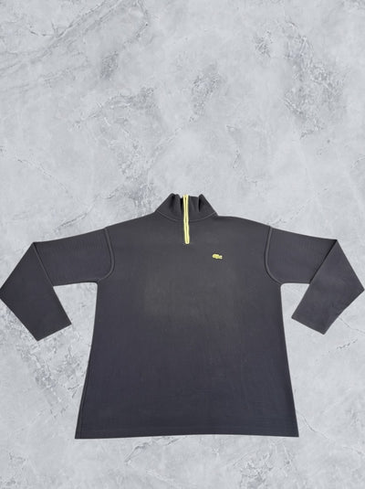 Blauwe Lacoste halfrits trui – maat XL (quarter zip / zip-sweater)