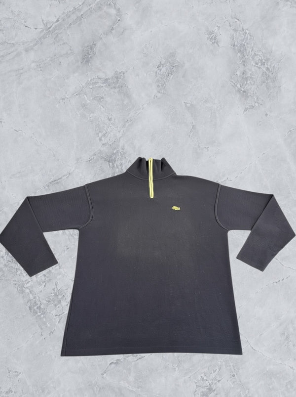 Blauwe Lacoste halfrits trui – maat XL (quarter zip / zip-sweater)