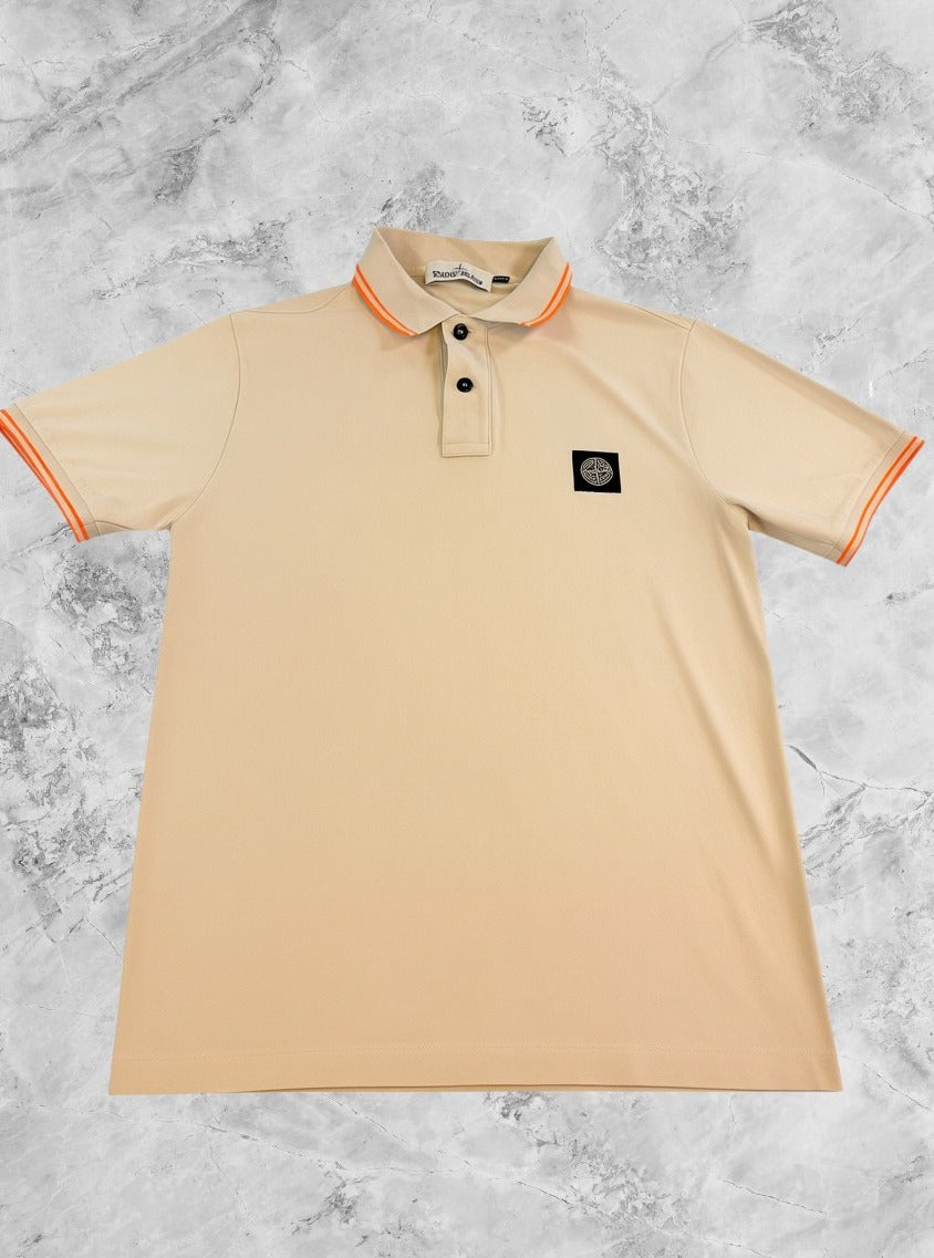 Stone Island polo in grijs, maat L (poloshirt / piqué shirt)