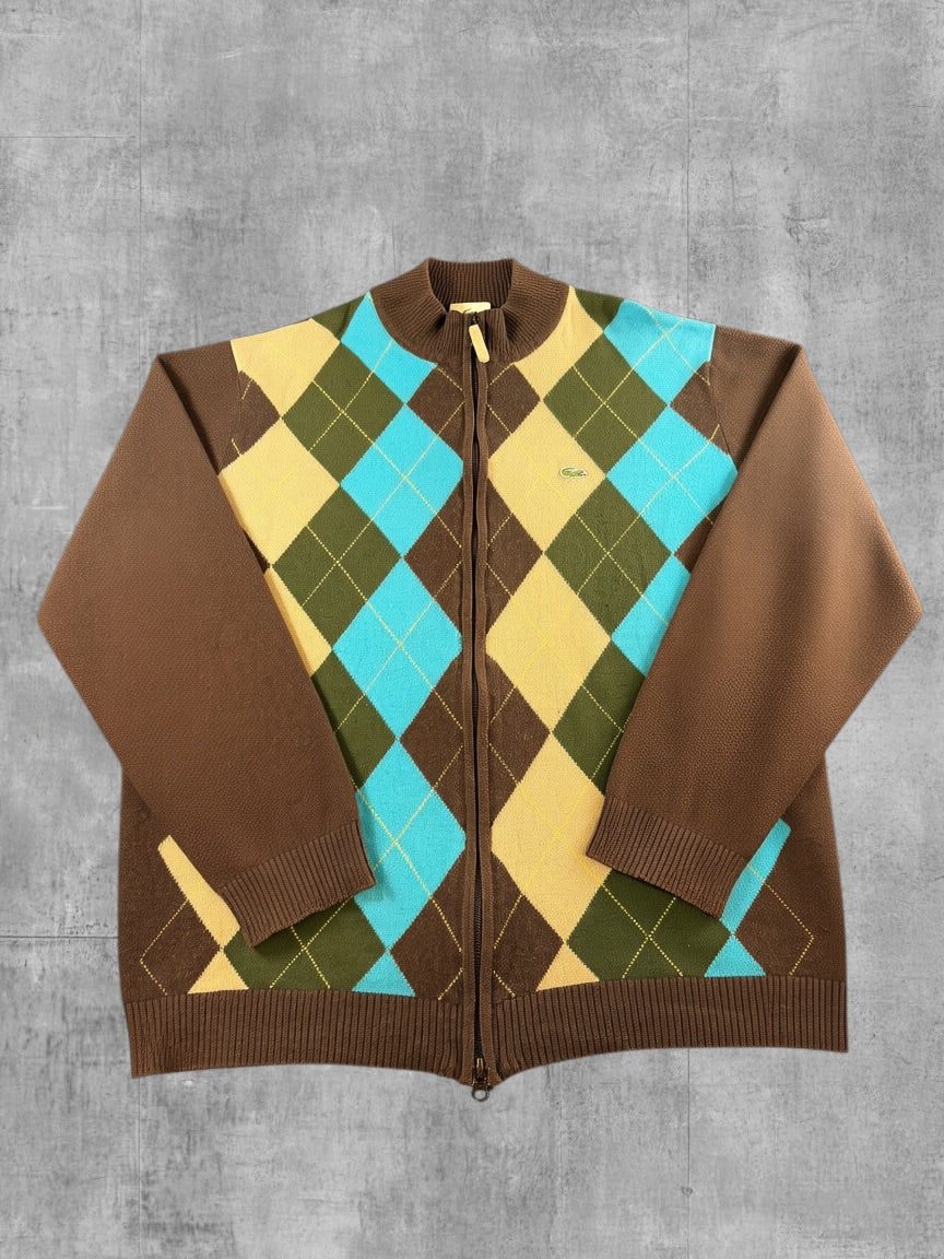 Lacoste Vest bruin geruit