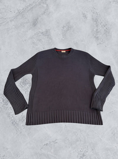 Blauwe Levi's trui voor heren (ribtrui / geribbelde pullover), maat L
