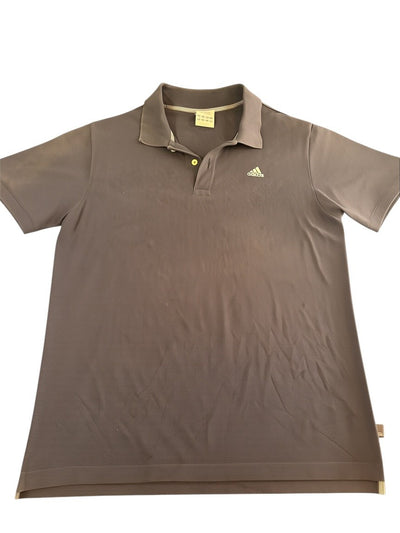 Vintage adidas polo zwart maat L