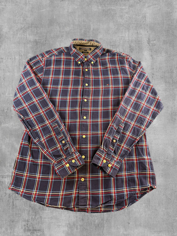 Tommy Hilfiger Blouse blauw geruit