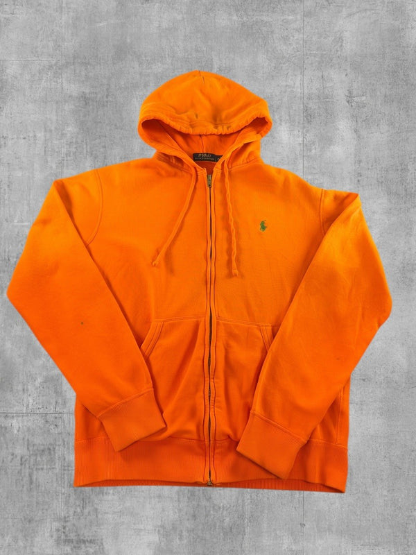 Polo Ralph Lauren hoodie oranje maat S full zip