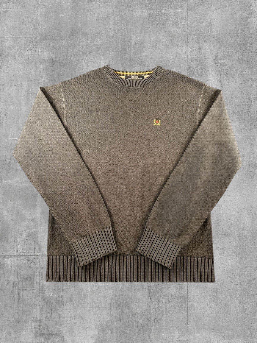 Tommy Hilfiger trui zwart maat L crest logo