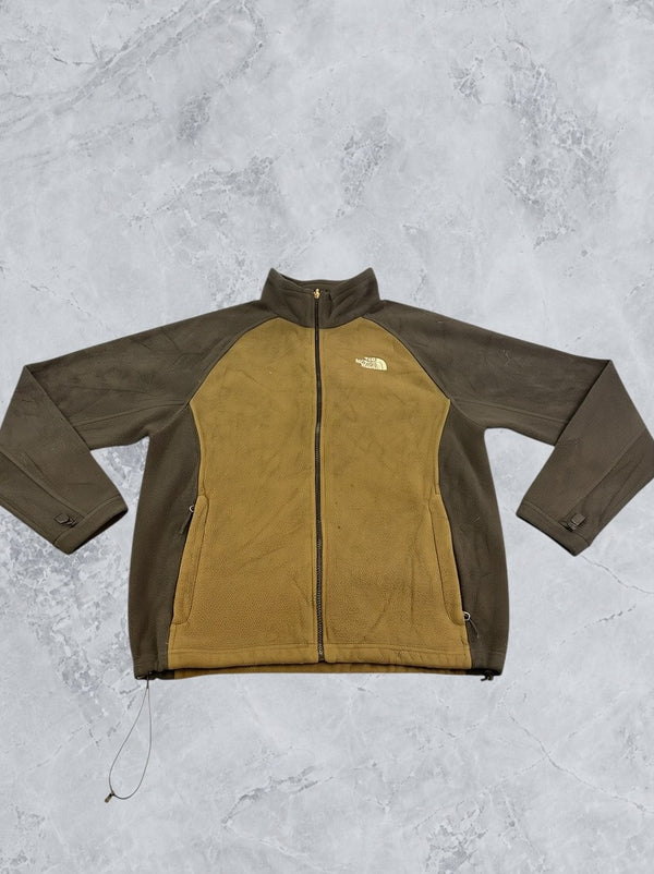 Rood The North Face fleecevest met colourblock mouwen (fleecetrui), maat L