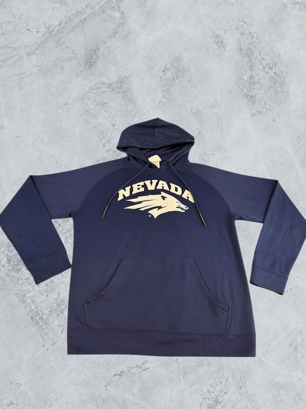 Blauwe Champion hoodie (capuchontrui) University of Nevada heren maat M