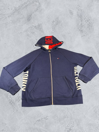 Navyblauw Tommy Hilfiger ritsvest (hoodie / capuchontrui) heren maat L