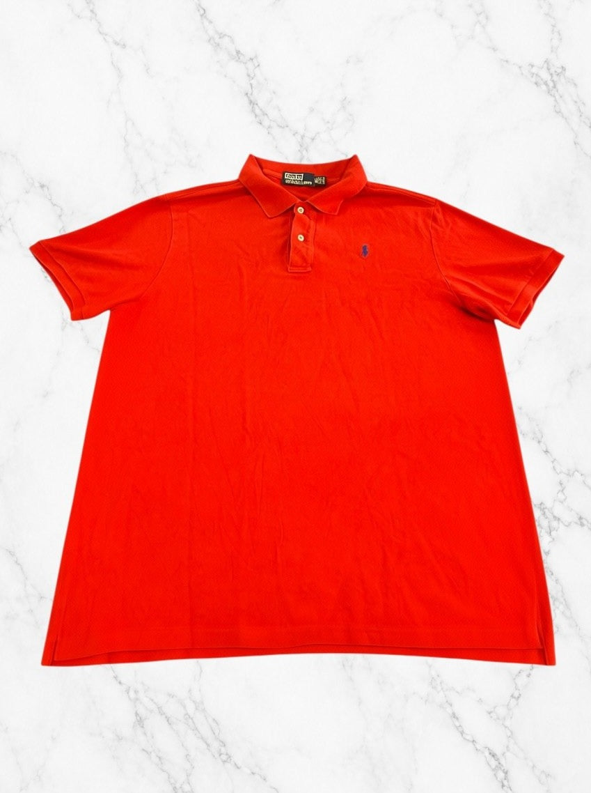 Rood poloshirt van Polo Ralph Lauren (pique polo), maat XL