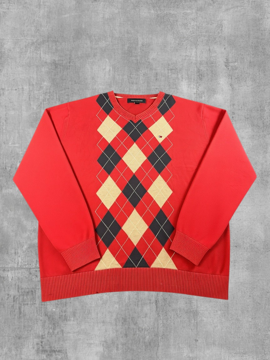 Tommy Hilfiger Trui rood geruit
