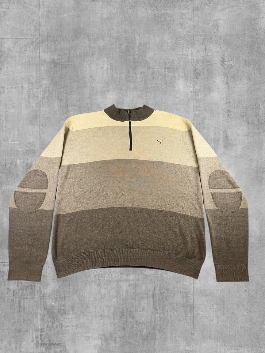 Puma Sportsweater grijs gestreept