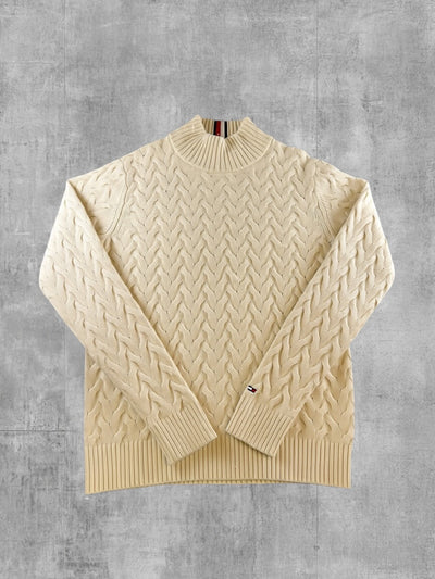 Tommy Hilfiger trui grijs heren maat M sweater pullover gebreid