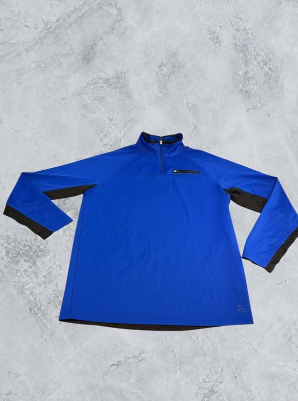 Blauwe Fila troyer (quarter zip trui), maat L