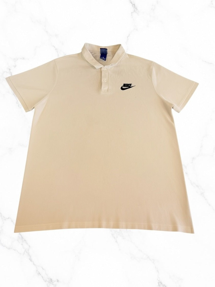 Witte Nike polo (poloshirt) maat XL – piqué katoen met swoosh-logo