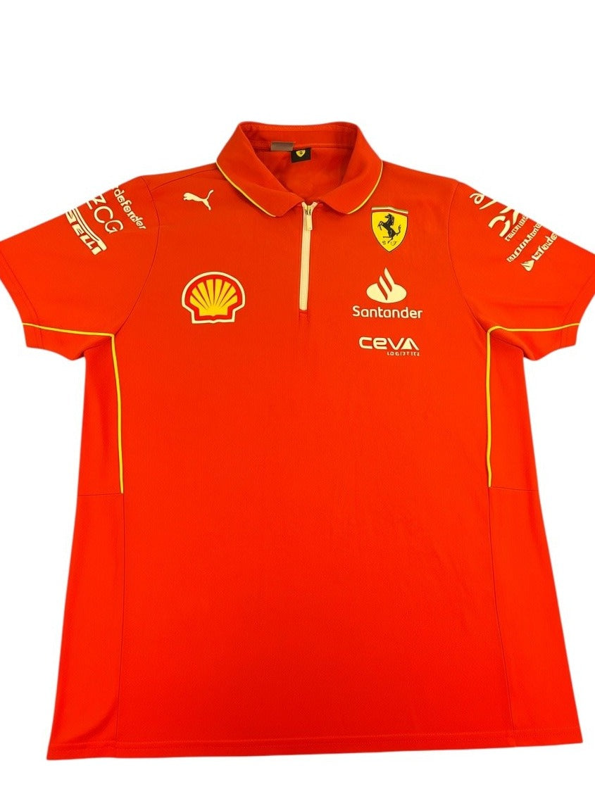 Rood Puma Ferrari polo (F1 teamshirt), maat L