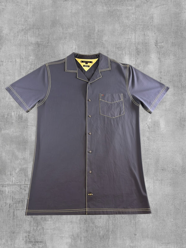 Tommy Hilfiger blouse blauw heren maat M overhemd shirt effen button up