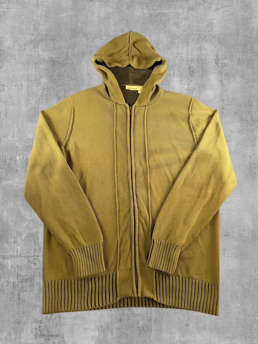 DKNY Jeans hoodie met rits groen heren maat XL sweatvest ritsvest