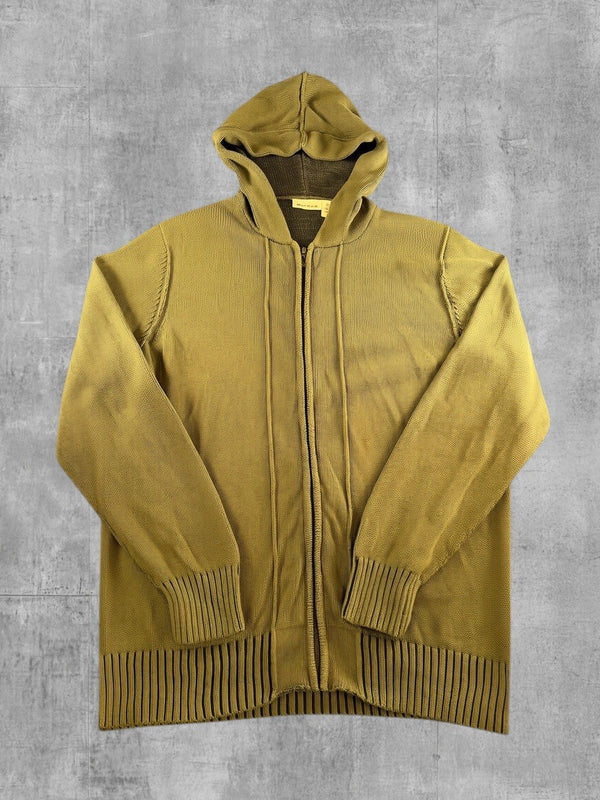 DKNY Jeans hoodie met rits groen heren maat XL sweatvest ritsvest
