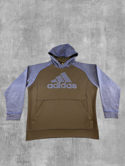 adidas sportsweater blauw print heren maat L trainingstrui sweater trui trainingsjack