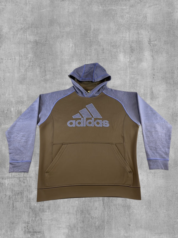 adidas sportsweater blauw print heren maat L trainingstrui sweater trui trainingsjack