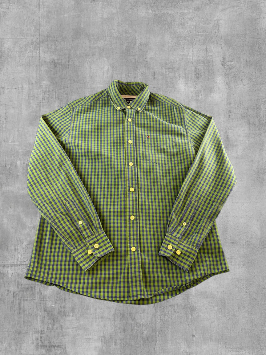 Tommy Hilfiger Blouse groen geruit