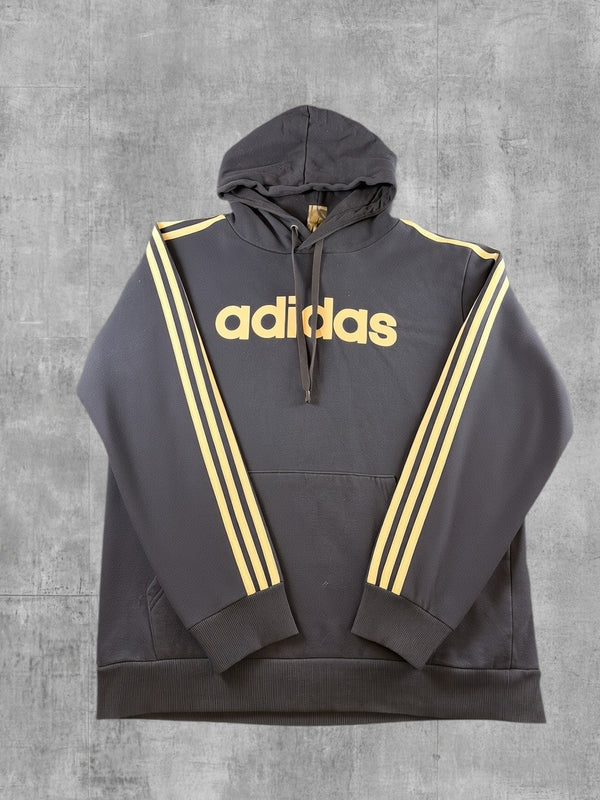 adidas hoodie blauw maat L 3-Stripes