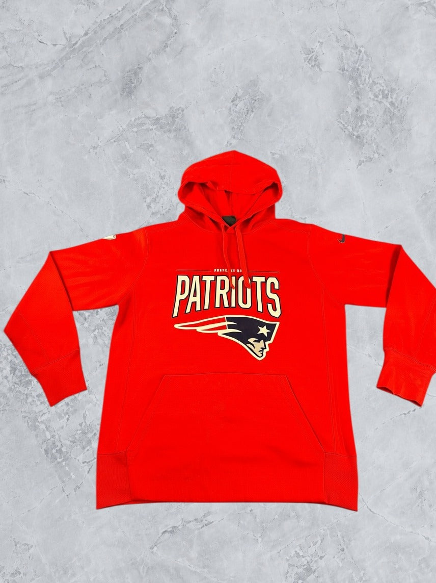 Rood NFL New England Patriots sweatshirt van Nike (fleecevest / fleecetrui), maat M