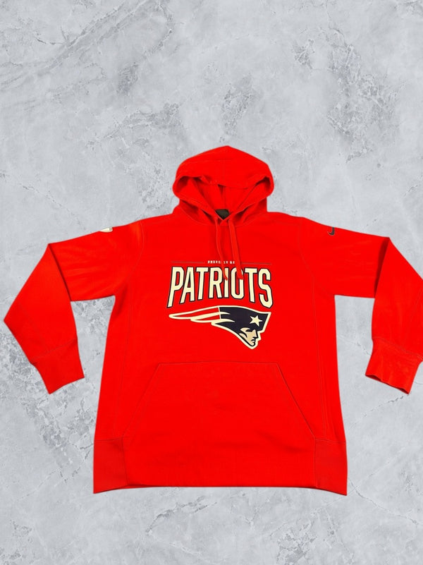 Rood NFL New England Patriots sweatshirt van Nike (fleecevest / fleecetrui), maat M