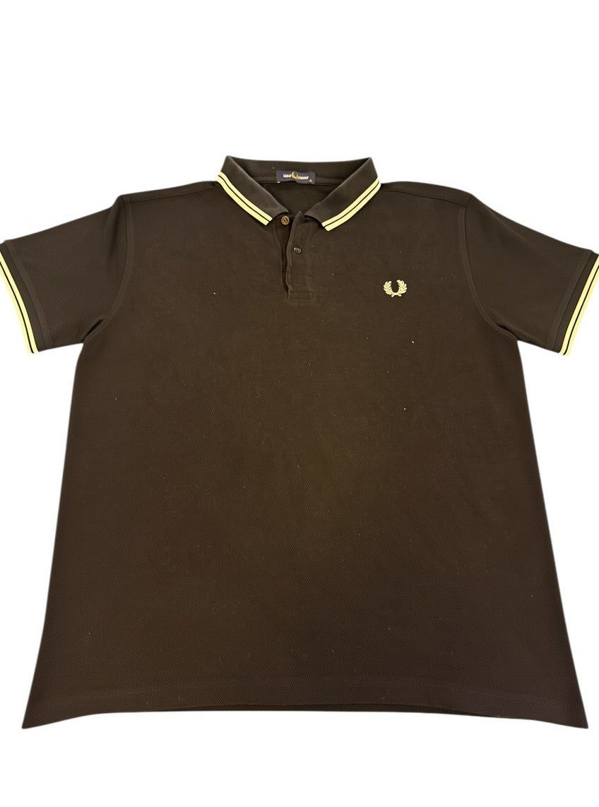 Zwarte Fred Perry twin-tipped polo (poloshirt), maat XL