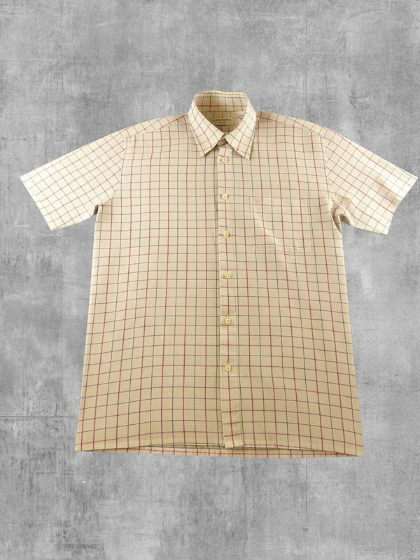 Yves Saint Laurent Blouse beige geruit