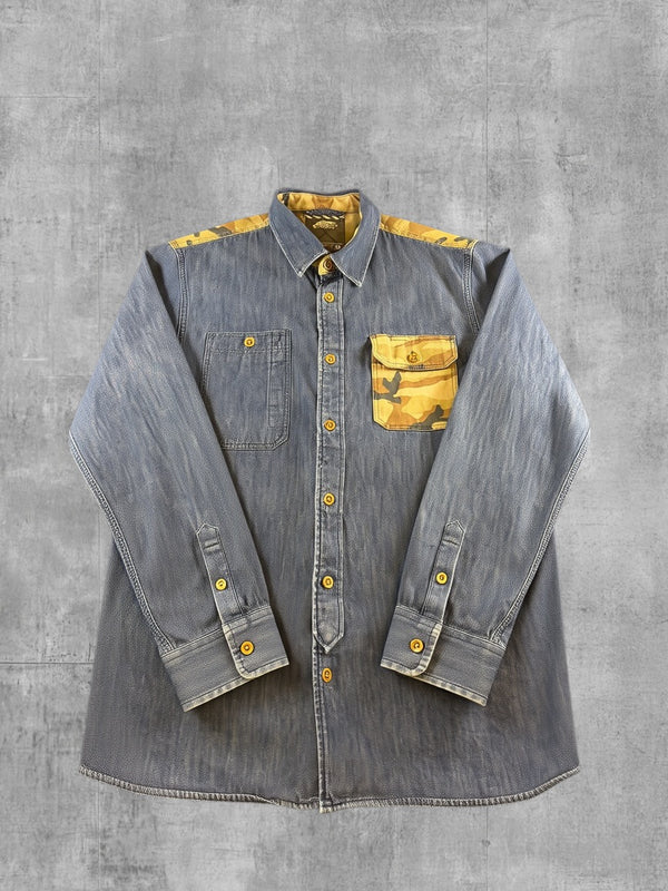 Vans Spijkerblouse grijs print