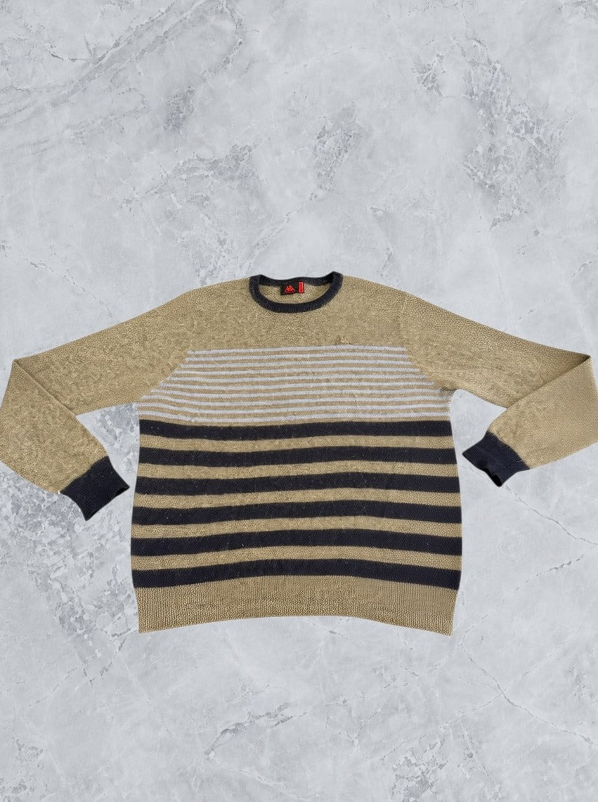 Grijze streeptrui Robe di Kappa (pullover / sweater), maat L