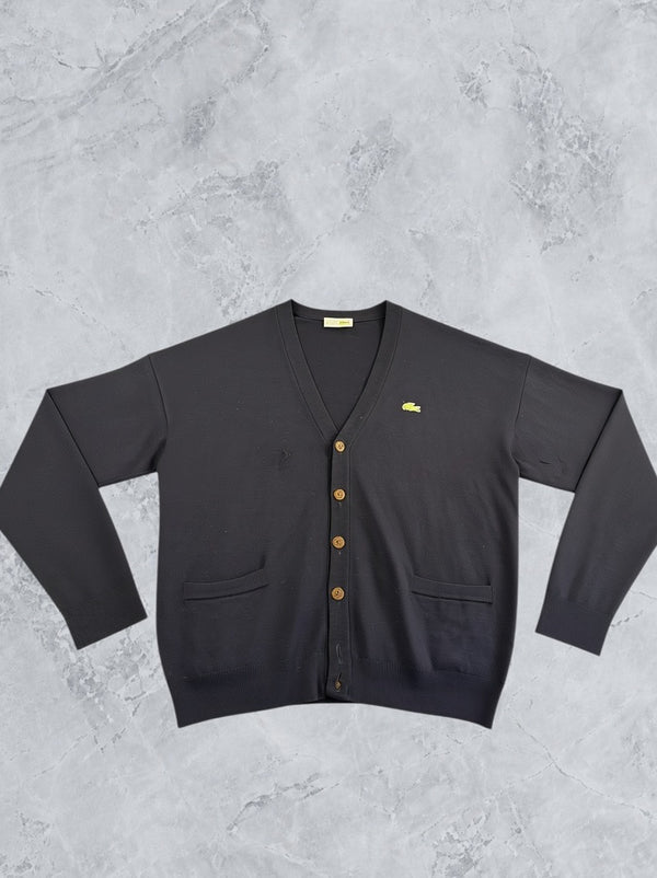 Blauw Lacoste cardigan (knoopvest), maat XXL