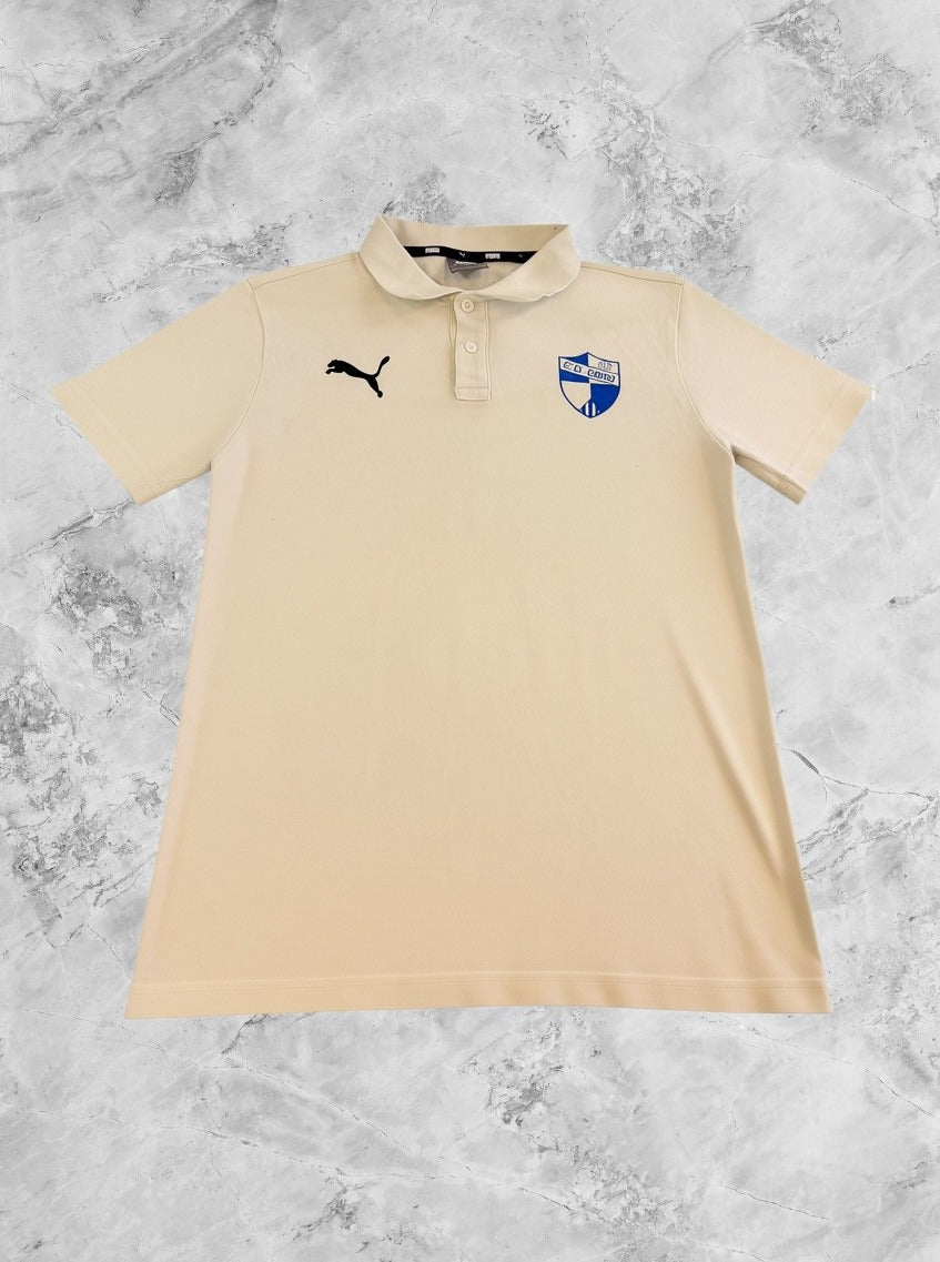 Wit Puma poloshirt maat S (teamshirt / voetbalpolo) C.D. Ebro