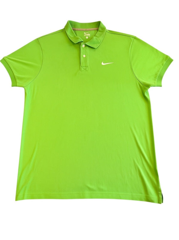 Groene Nike piqué polo (sportpolo / polohemd), maat L