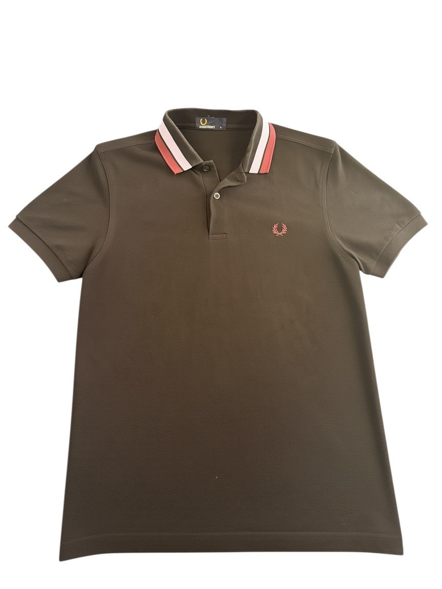 Fred Perry twin tipped polo zwart maat S