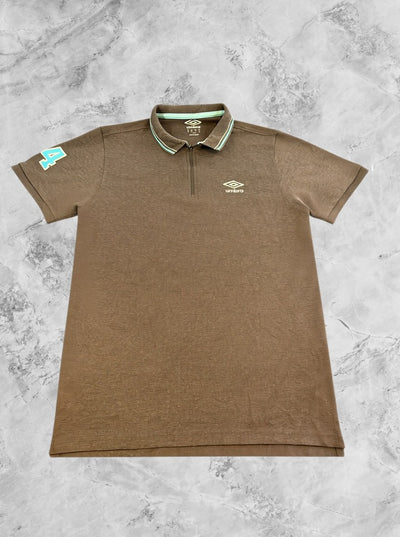 Grijs Umbro voetbaltrui (vintage sportpolo / trainingsshirt), maat XS