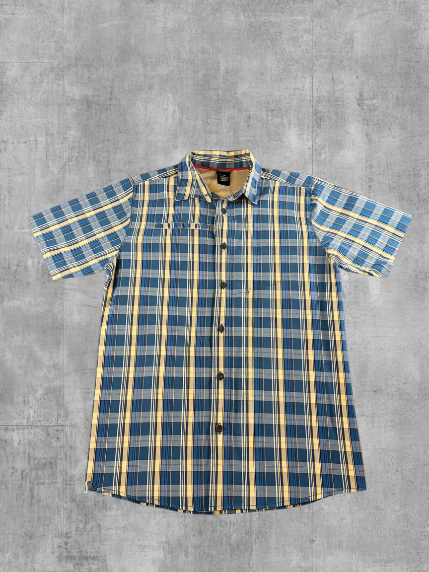 The North Face blouse blauw geruit heren maat S overhemd flanel check shirt houthakkershemd geblokt
