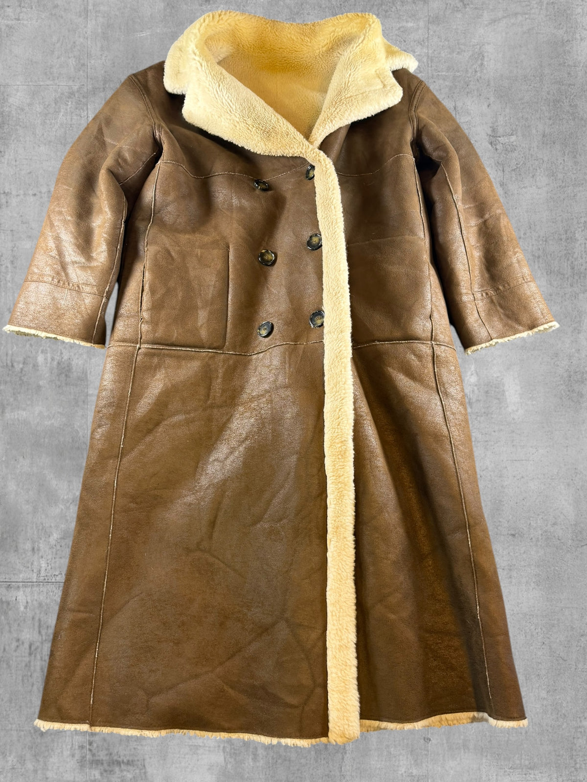 Vintage Dressing Afghaanse jas zwart dames maat XS
