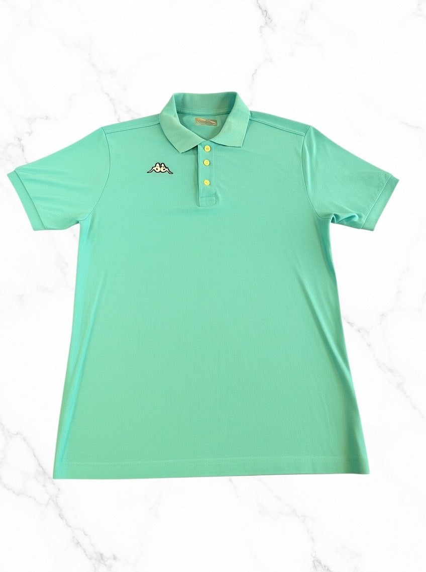 Blauw Kappa sportpolo (poloshirt) met Omini-logo – maat XL (Italiaans)