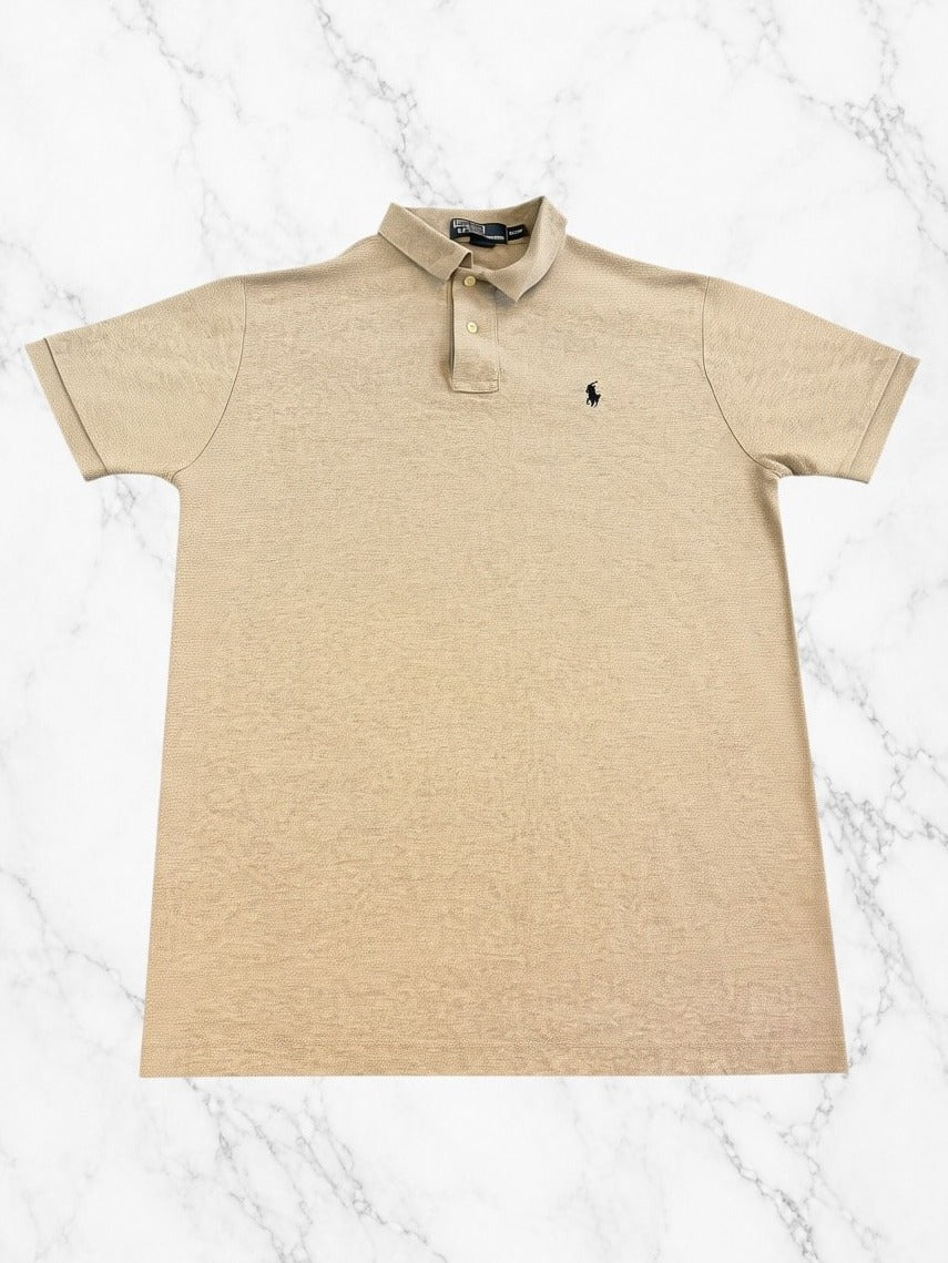 Grijze piqué polo van Polo Ralph Lauren (poloshirt), maat M