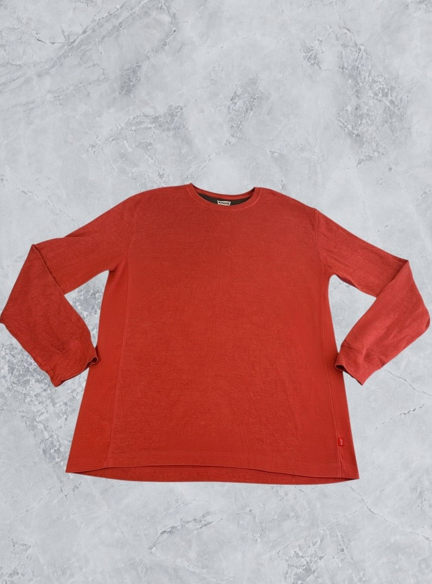 Rood – Levi's structuurtrui heren XXL (wafelpullover / waffle-knit trui)