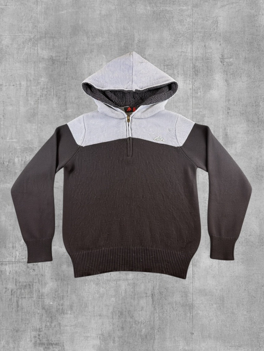 Blauwe Robe di Kappa capuchontrui (hoodie / sweatervest) kids maat 10YEARS/140CM