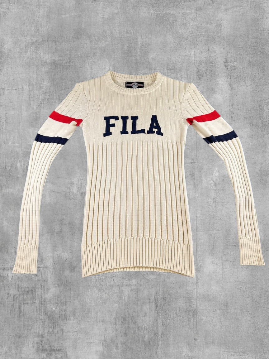 Fila Trui wit print