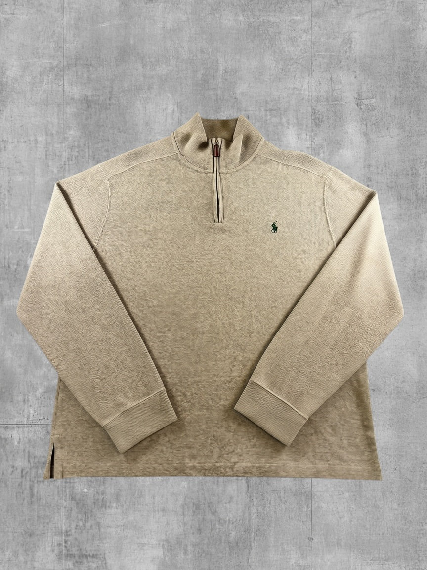 Polo Ralph Lauren trui grijs heren maat L katoen sweater sweatshirt pullover hoodie