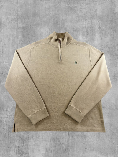 Polo Ralph Lauren trui grijs heren maat L katoen sweater sweatshirt pullover hoodie
