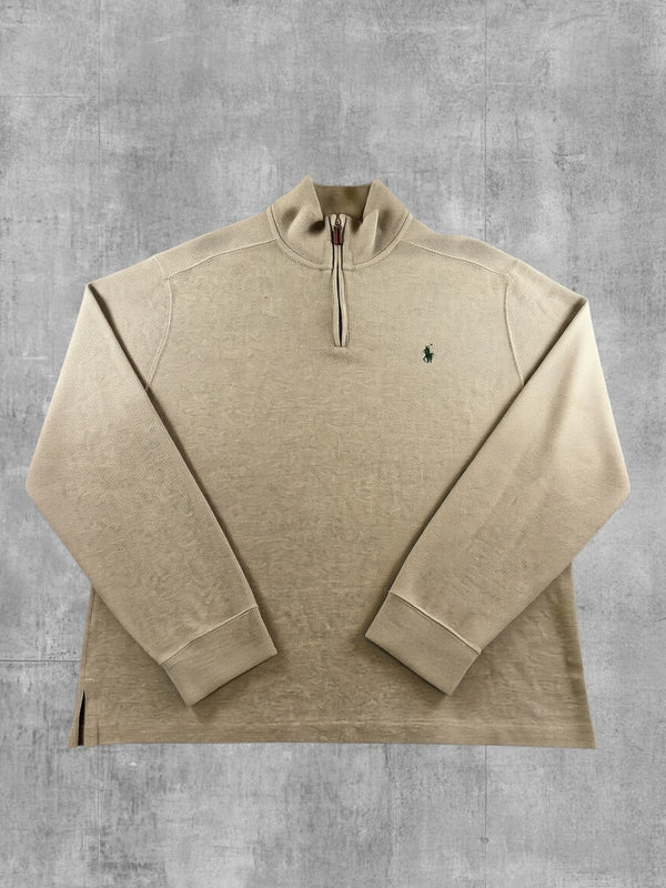 Polo Ralph Lauren trui grijs heren maat L katoen sweater sweatshirt pullover hoodie