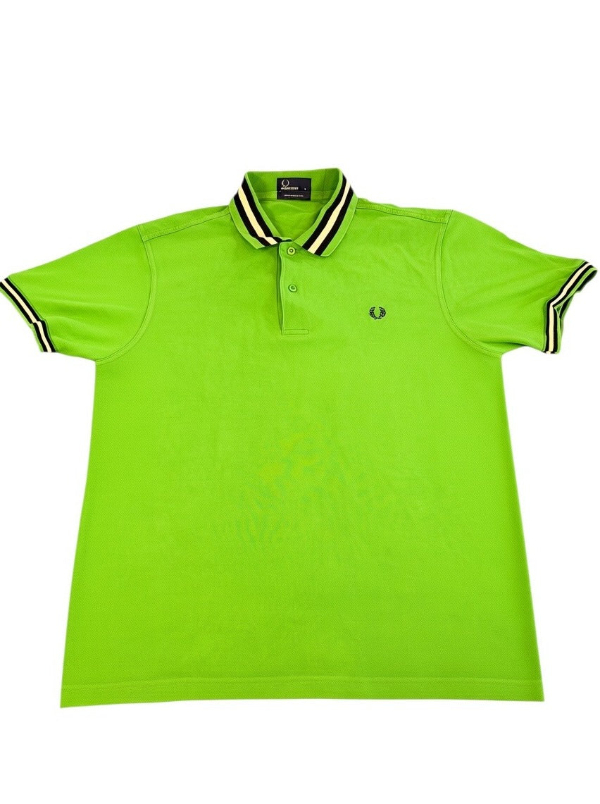 Groen poloshirt van Fred Perry, maat L (piqué polo / piquéshirt) katoen