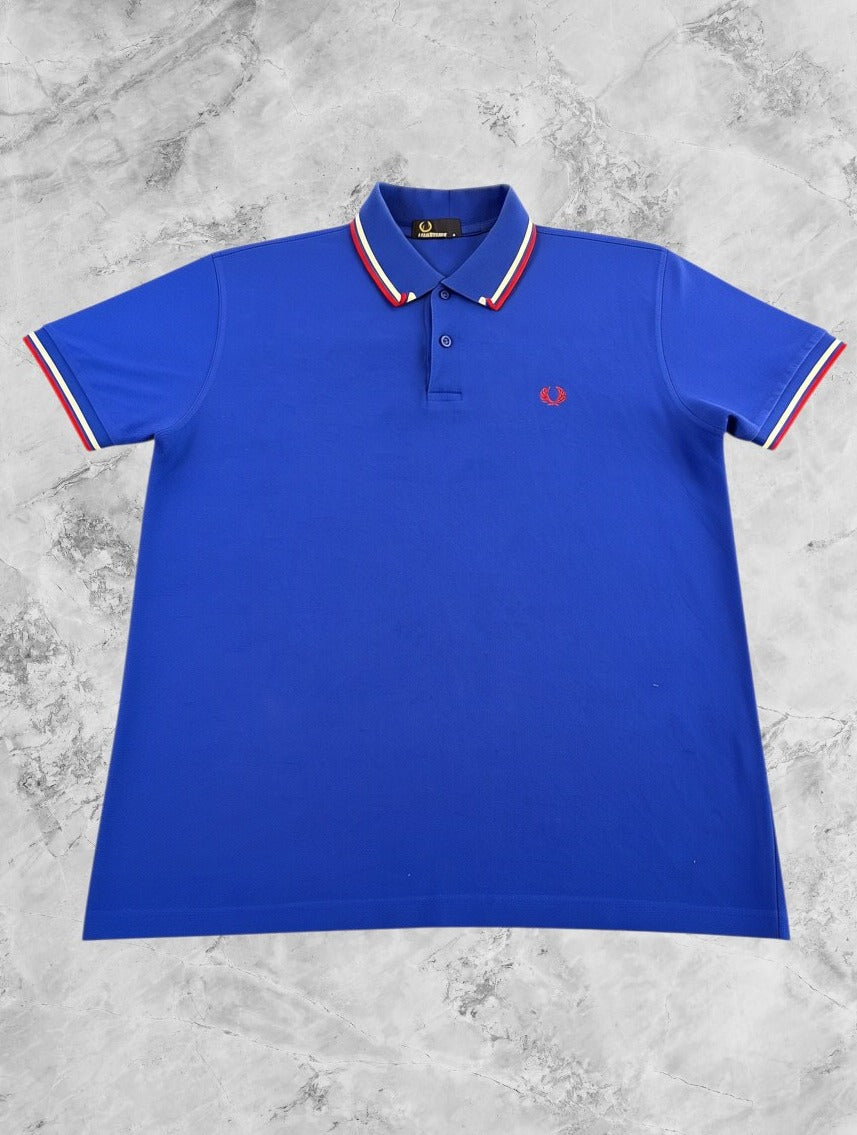 Blauw Fred Perry polo (poloshirt) Twin Tipped M3600 - maat L