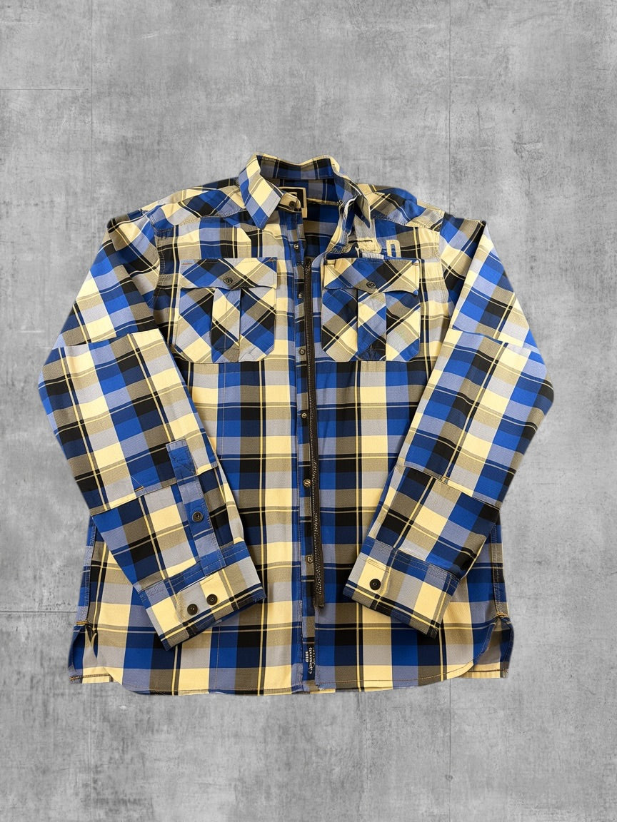 G-Star Blouse blauw geruit